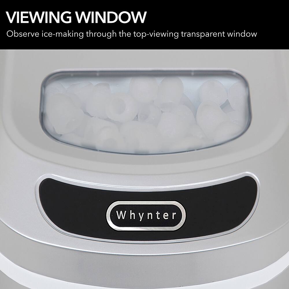 Best Buy Whynter 27Lb. Compact Portable Icemaker Metallic Silver IMC