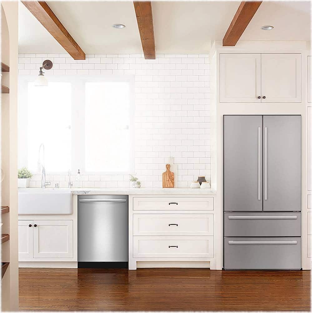 Alt View 17. Bosch - Benchmark Series 24" Top Control Built-In Stainless Steel Tub Dishwasher with 3rd Rack and PureDry, 38 dBA - Stainless steel.