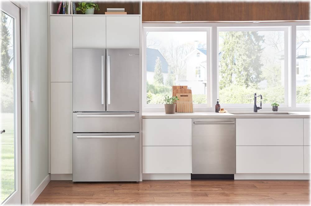 Alt View 19. Bosch - Benchmark Series 24" Top Control Built-In Stainless Steel Tub Dishwasher with 3rd Rack and PureDry, 38 dBA - Stainless steel.