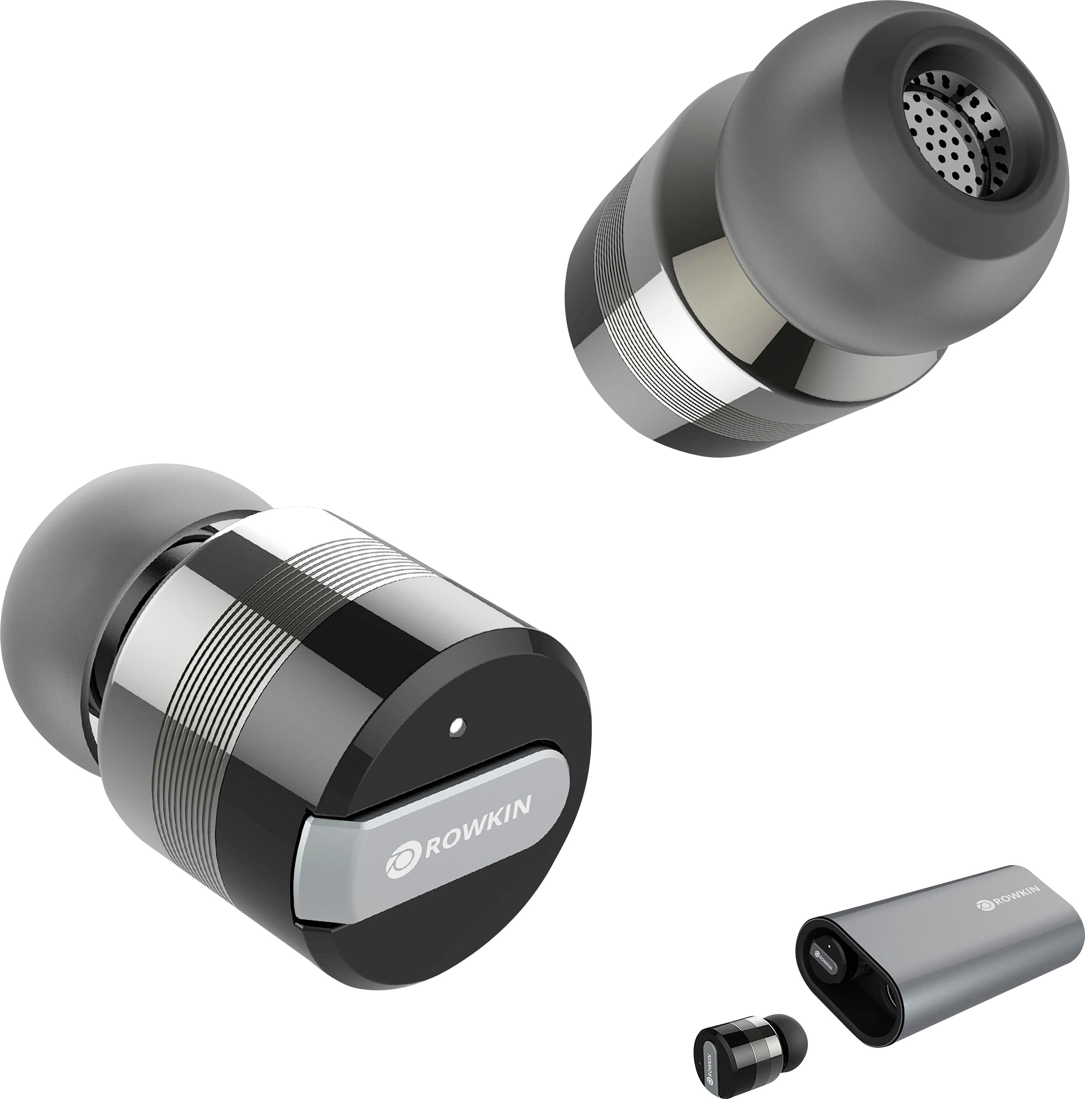 Rowkin - Bit Charge Stereo Wireless In-Ear Headphones - Space Gray - Larger Front