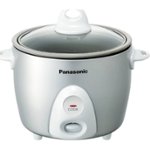 Front. Panasonic - 3-Cup Rice Cooker - Silver.