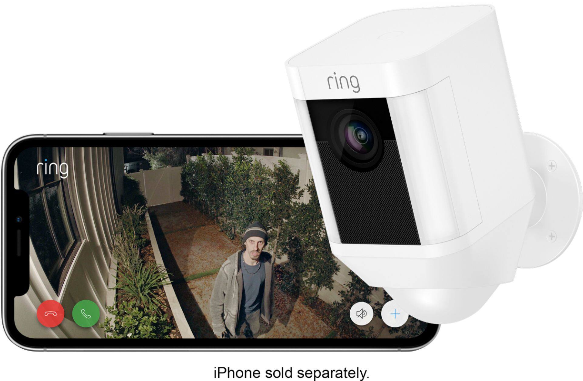 Alt View 16. Ring - Spotlight Cam Wire-free - White.