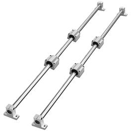 VEVOR - Linear Guide Set, SFC20 1000mm, Comes with Two 39.4 in/1000 mm SFC20 Guides, Four SC20 Slide Blocks - Silver