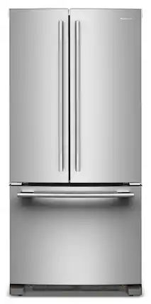 Front. KitchenAid - 22 Cu. Ft. French Door Refrigerator with Internal Water Dispenser - PrintShield Stainless.