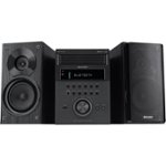 Front. Sharp - 5-Disc Micro System - Black.
