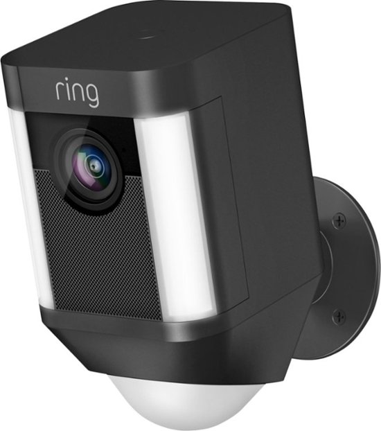 Front Zoom. Ring - Spotlight Cam Wire-free - Black.