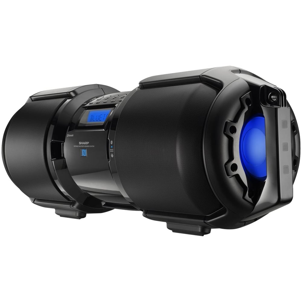 Sharp - 100W Boombox - Black - Front_Zoom