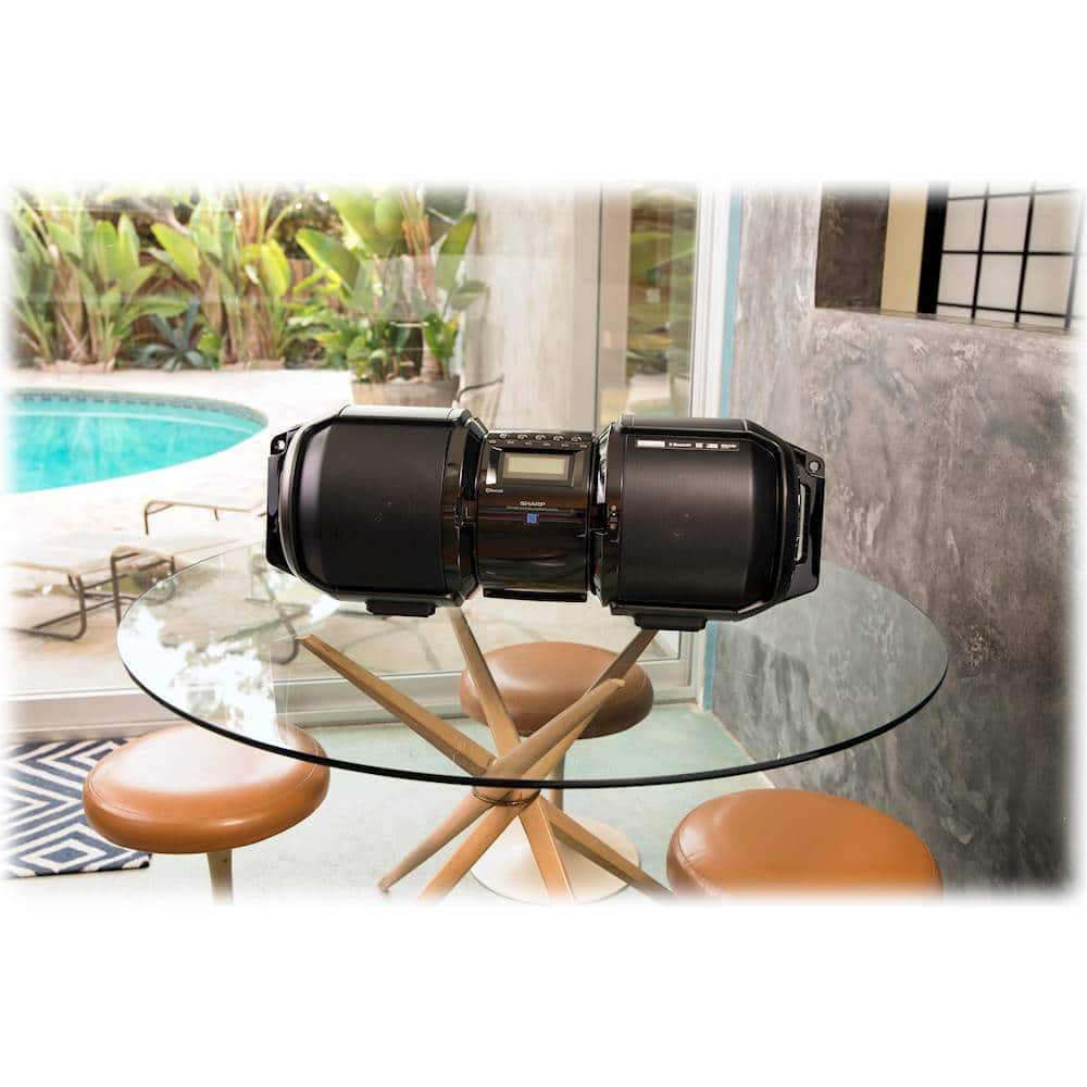 Alt View 11. Sharp - 100W Boombox - Black.