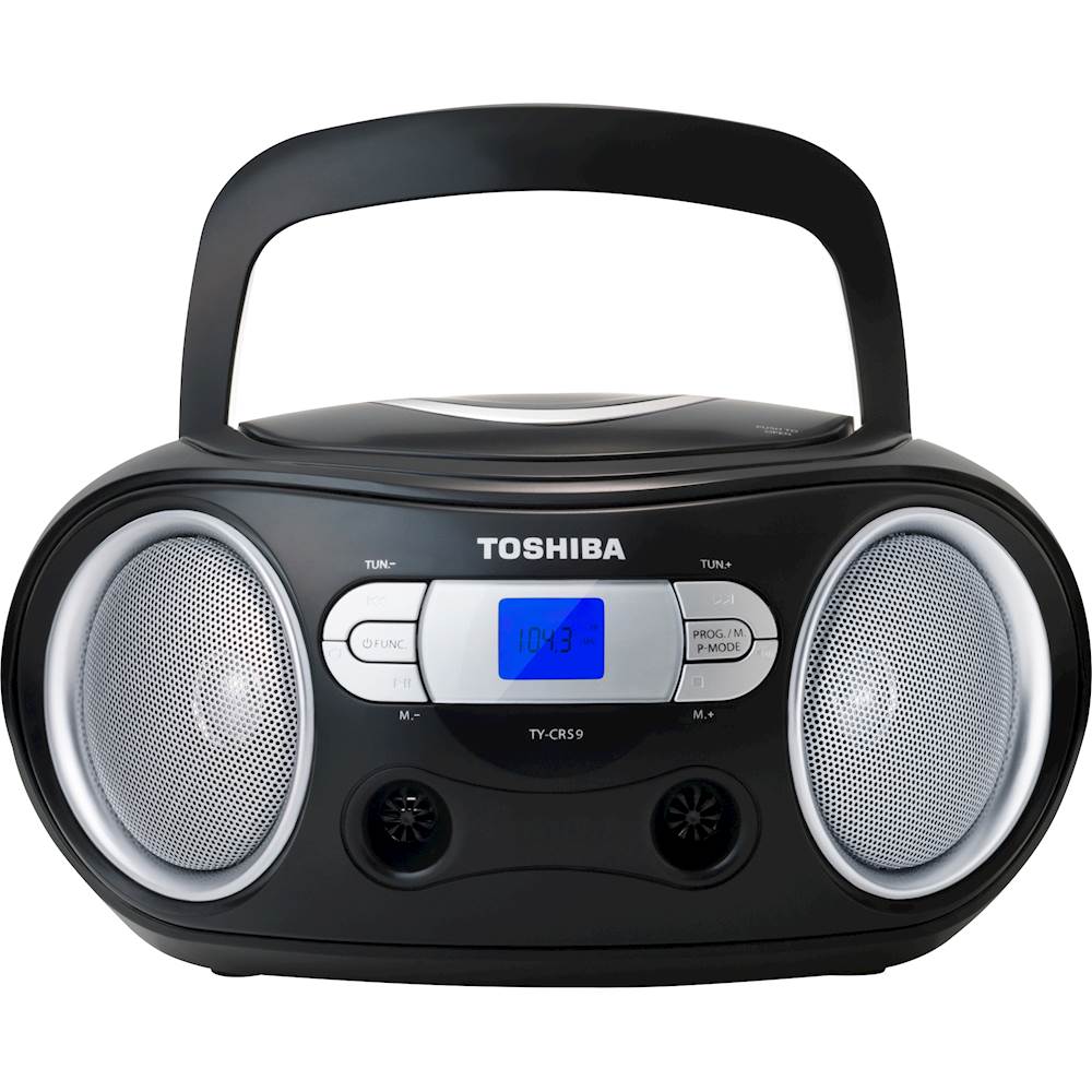 Toshiba 2.4W Portable CD Boombox Black TY-CRS9 - Best Buy