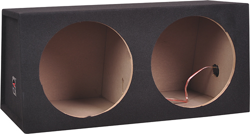 Angle View: Metra - 12" Dual Sealed Subwoofer Enclosure - Charcoal