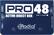 Front Standard. Radial Engineering - Pro48 Active Direct Box - Blue/White.