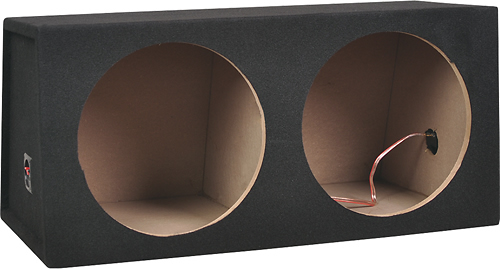 Angle View: Metra - 10" Dual Sealed Subwoofer Enclosure - Charcoal