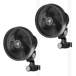 AC Infinity - CLOUDRAY S6 2-Pack, Grow Tent Clip Fan 6" with 10 Speeds and Dynamic Wind