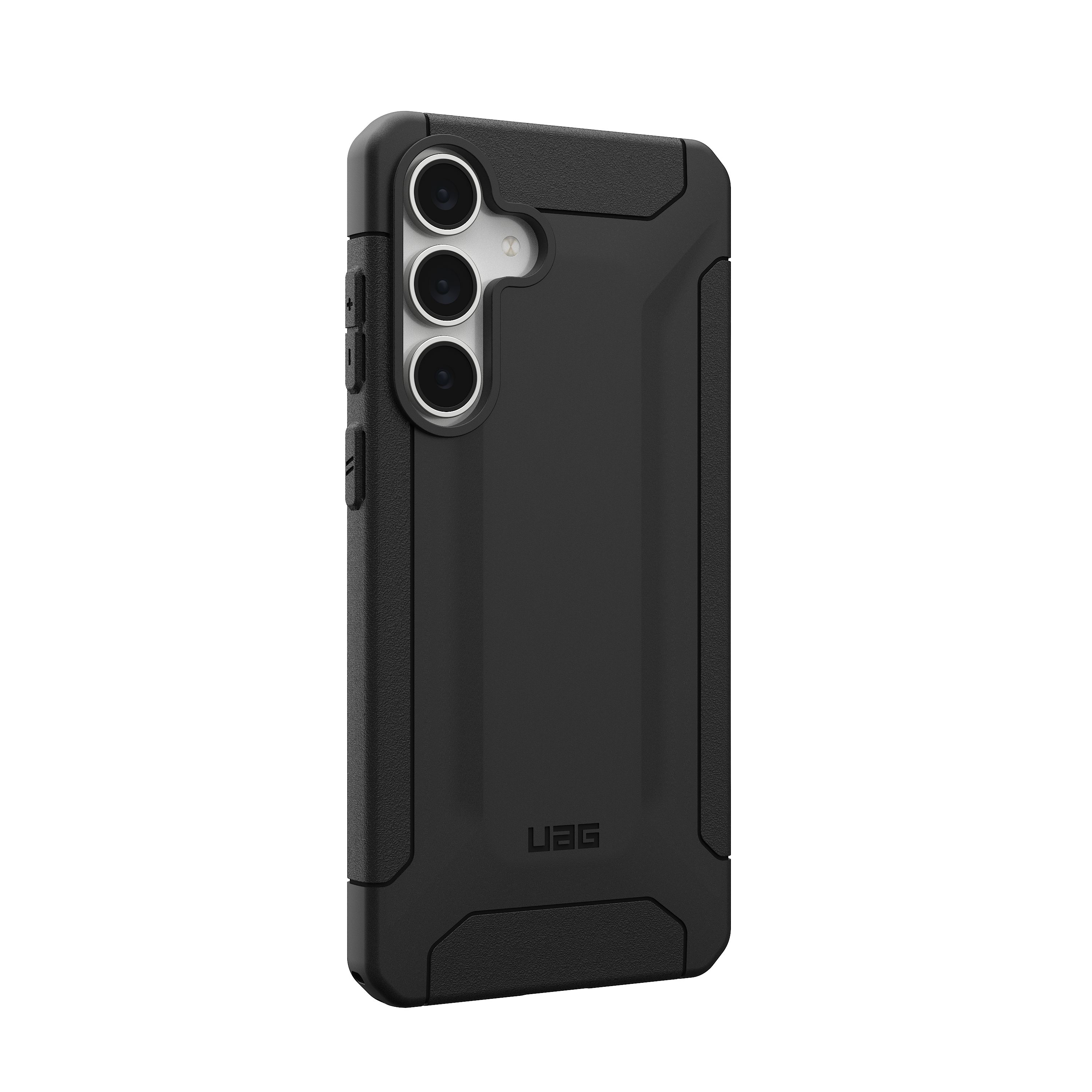 Angle. UAG - Scout Series Case for Samsung Galaxy S25 FE - Black.