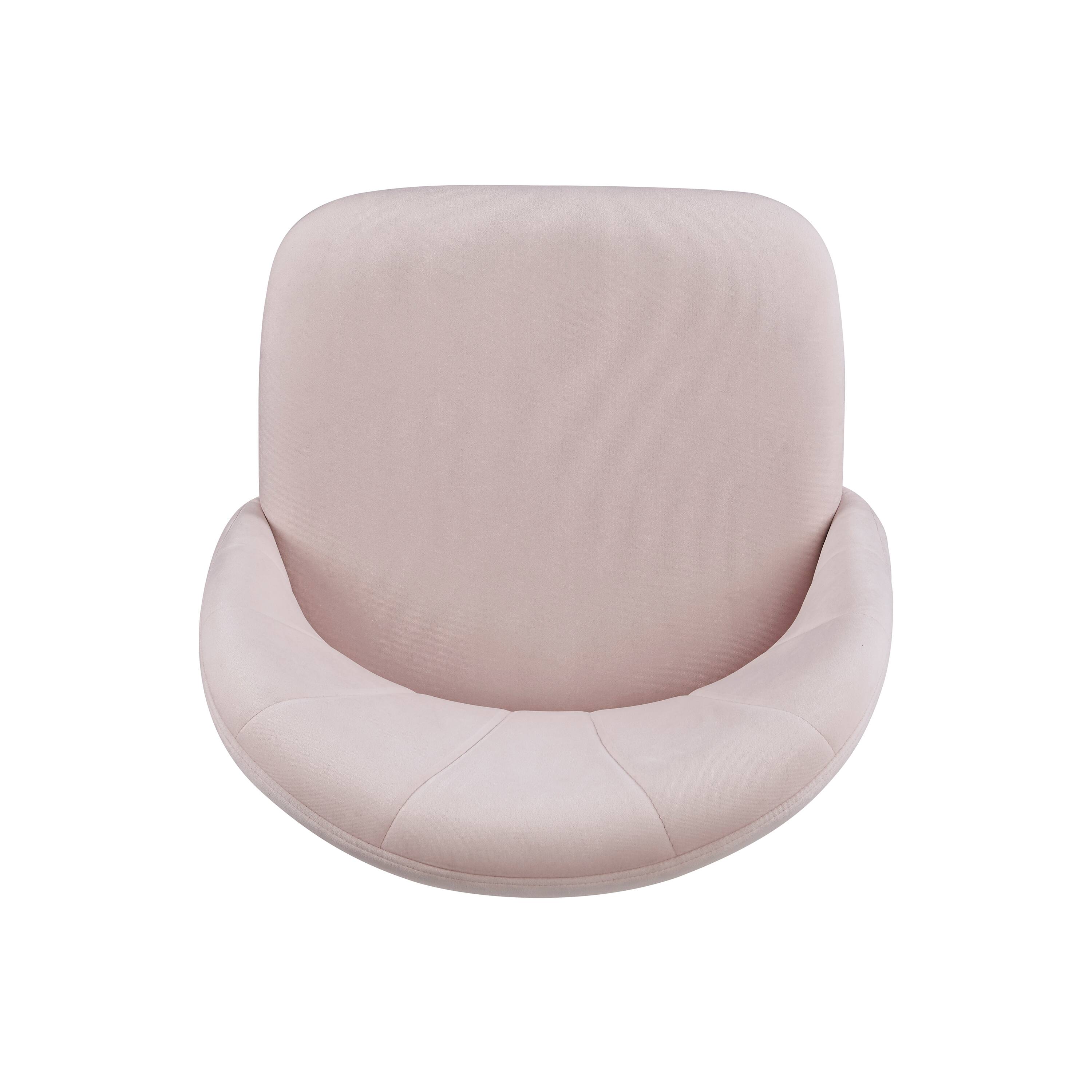 Alt View 13. Linon Home Décor - Andrea Plush Velvet Fabric Rolling Desk Chair - Pink.