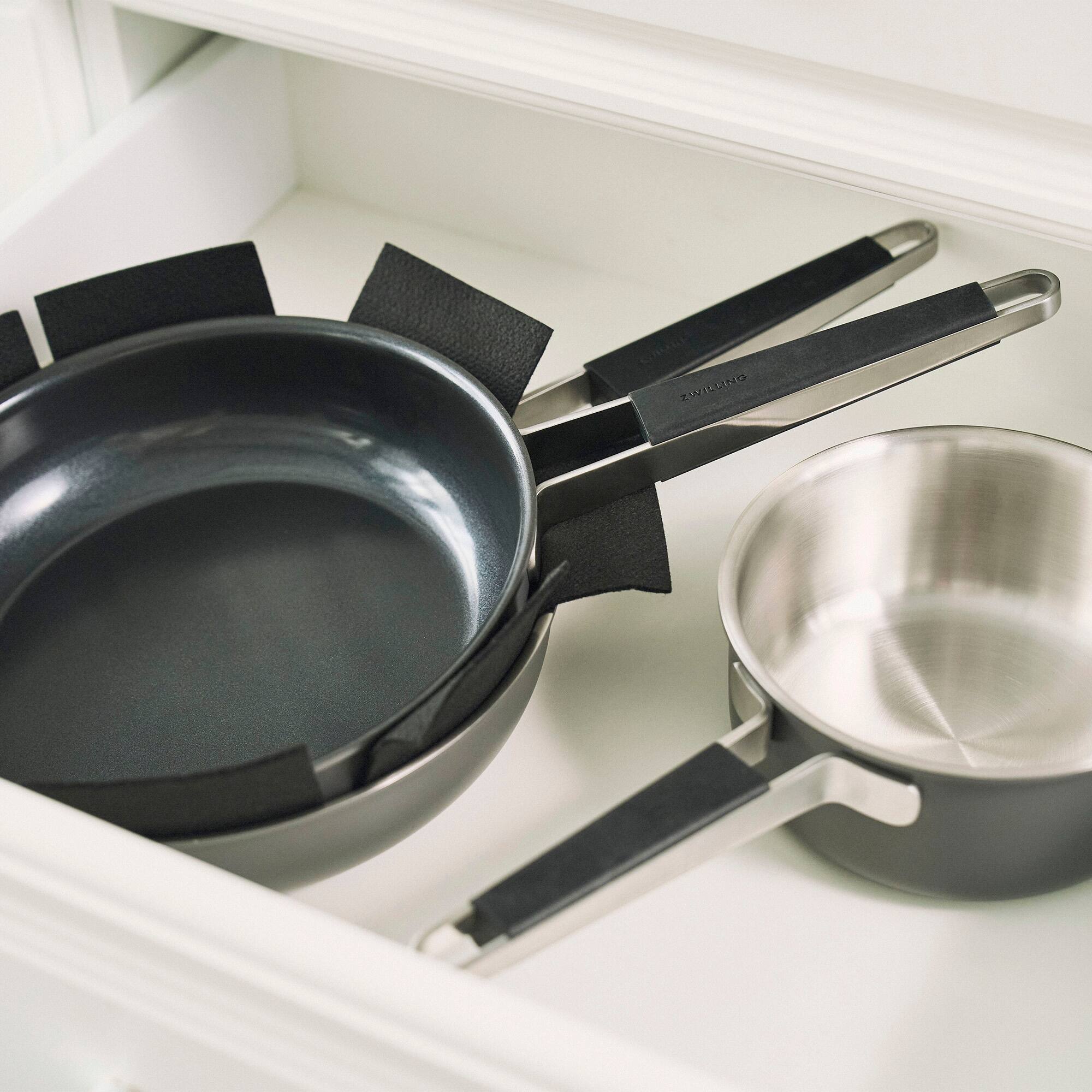 Alt View 3. ZWILLING - ZWILLING Pure 11-inch Stainless Steel Ceramic Nonstick Fry Pan, Grey - Grey.