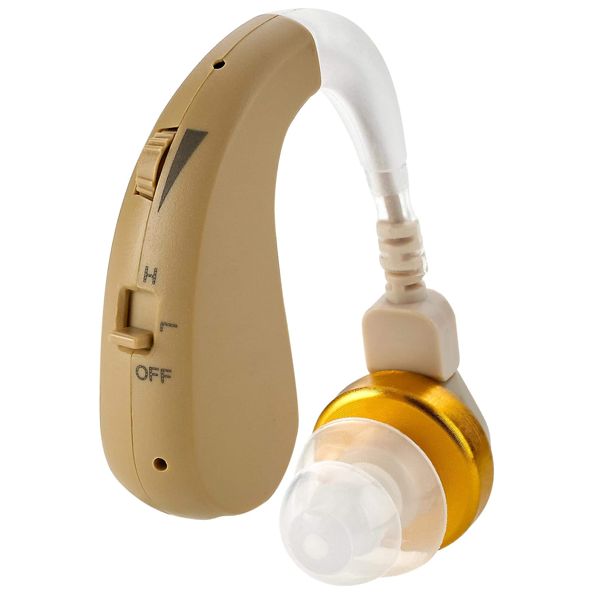 MEDca - Rechargeable Digital Hearing Amplifier - Hearing Amplifiers Set with New Digital Technology - Beige