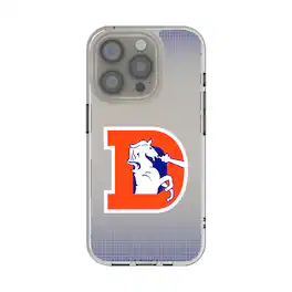 Keyscaper - NFL - Denver Broncos - Linen Logo iPhone Clear Case - 16e - Multicolor