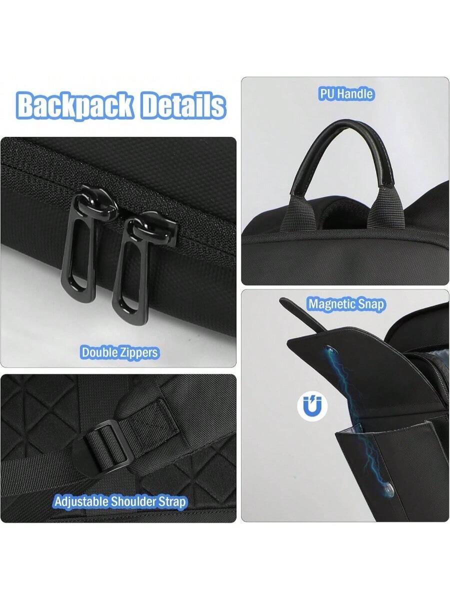 Backpack Details

- PU Handle
- Double Zippers
- Magnetic Snap
- Adjustable Shoulder Strap