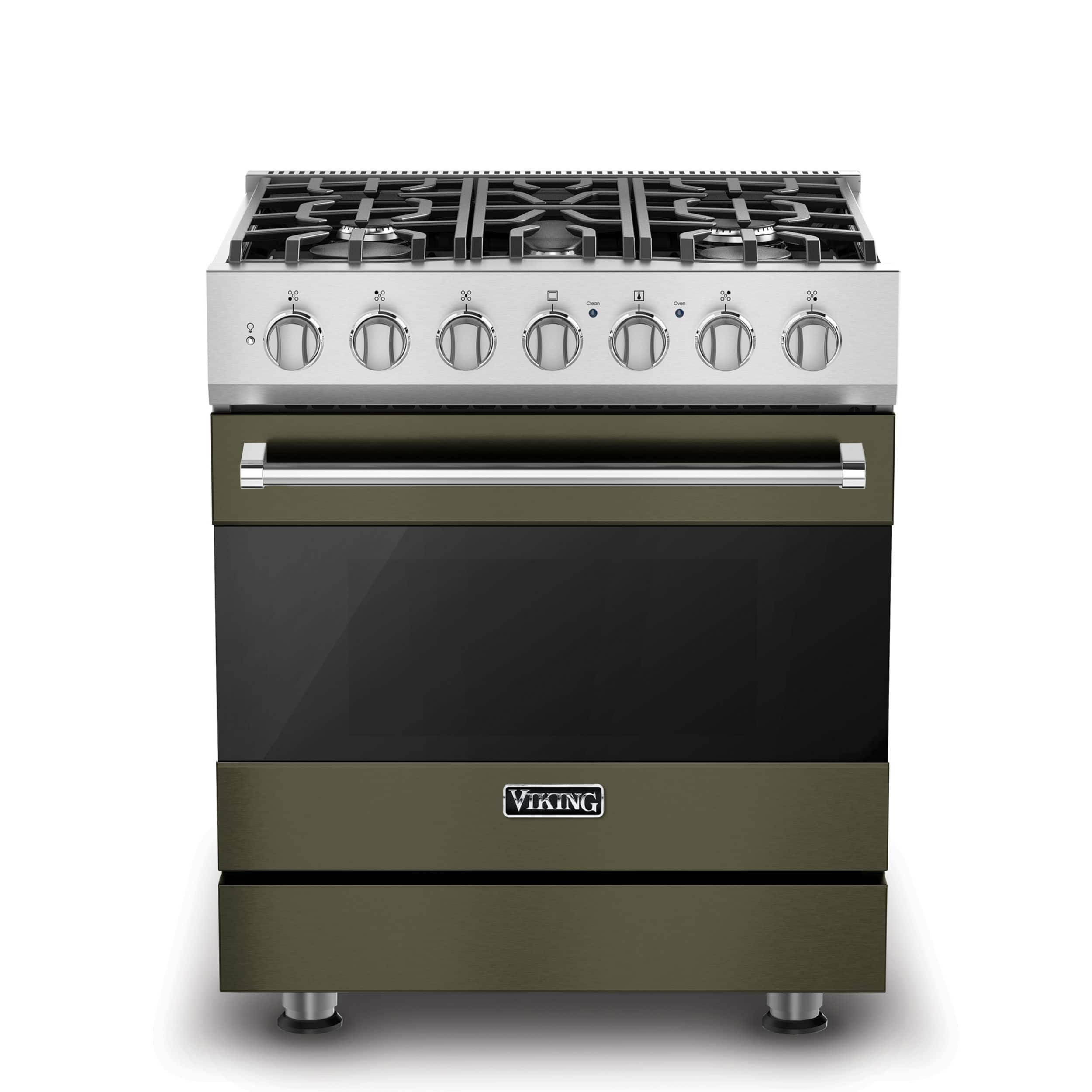 Viking - 3 Series 4.7 Cu. Ft. Self-Cleaning Freestanding Dual Fuel Convection Range - Martini - Martini