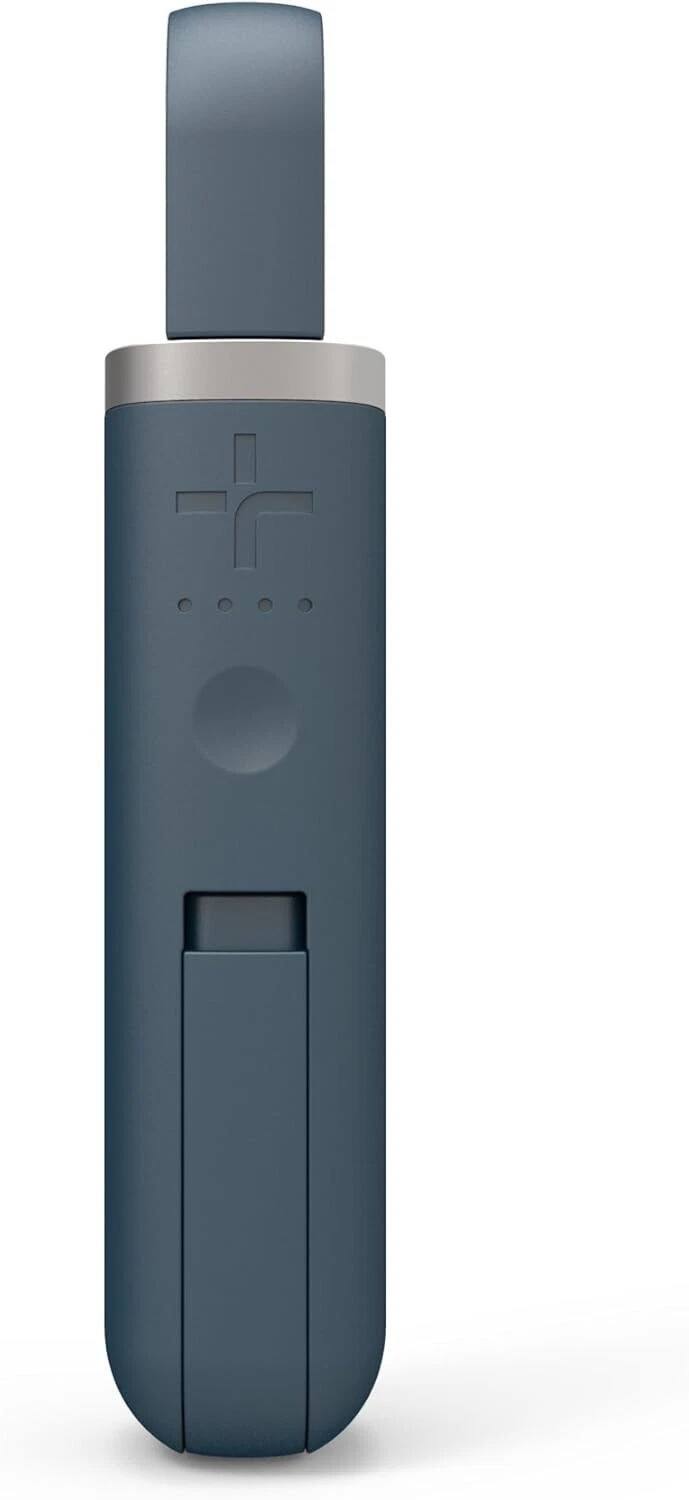 Angle. TYLT - TYLT Flipstick 3,350 mAh Battery Lightning Connector Blue - BLUE.