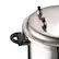 Alt View 3. Brentwood - Brentwood Aluminum 5.5L Pressure Cooker - Silver.