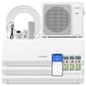 Costway - 24k BTU 3 Zone 7k 7k 12K BTU Mini Split Air Conditioner 23 SEER2 Wifi Enabled - White