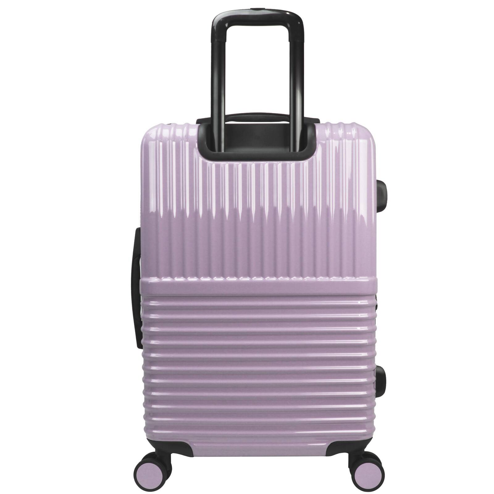 Back. World Traveler - Tonal 28-Inch Lightweight Polycarbonate Expandable Spinner Luggage with TSA Lock - Lavender.