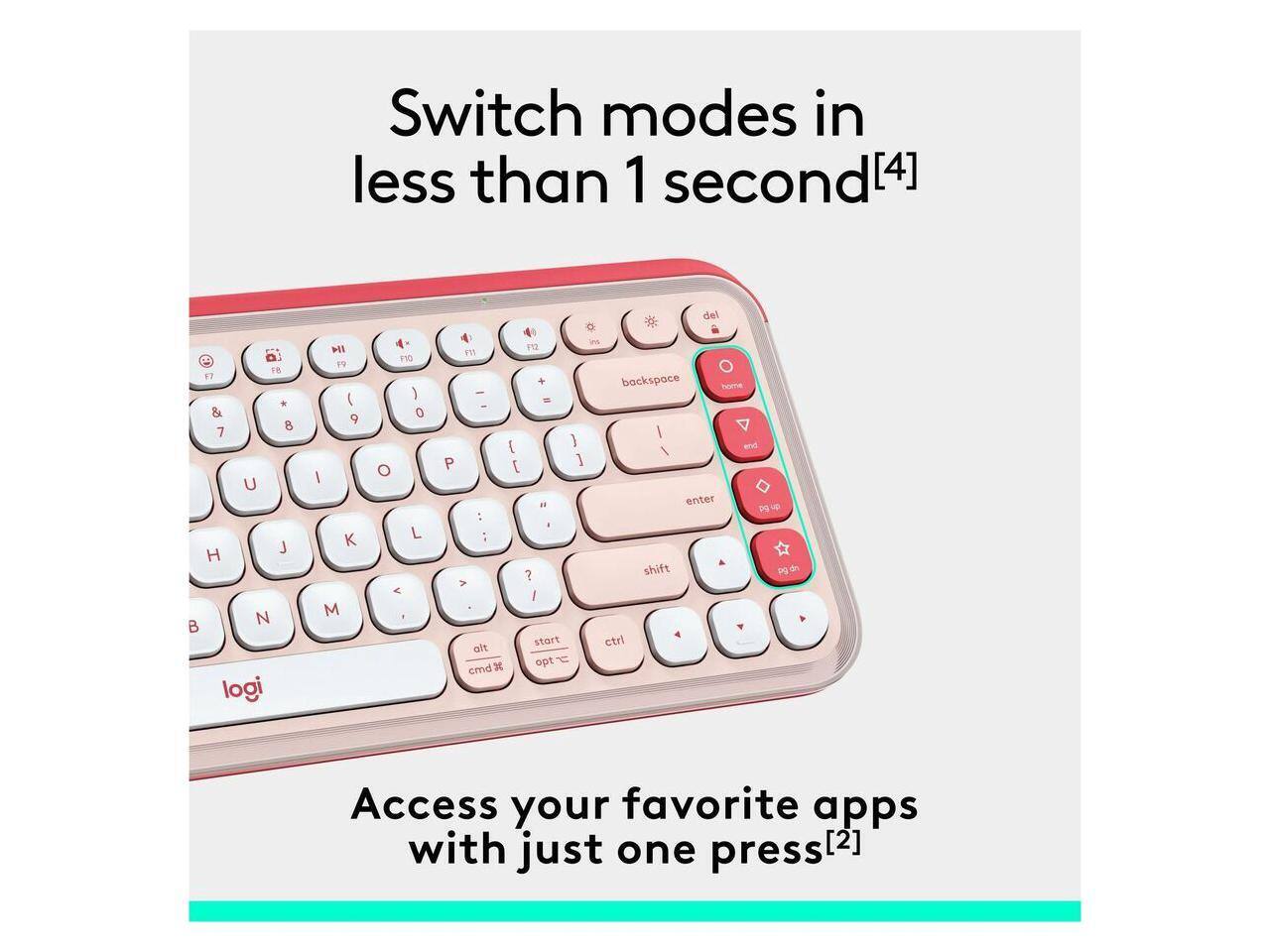 Switch modes in less than 1 second[4]  
Access your favorite apps with just one press[2]