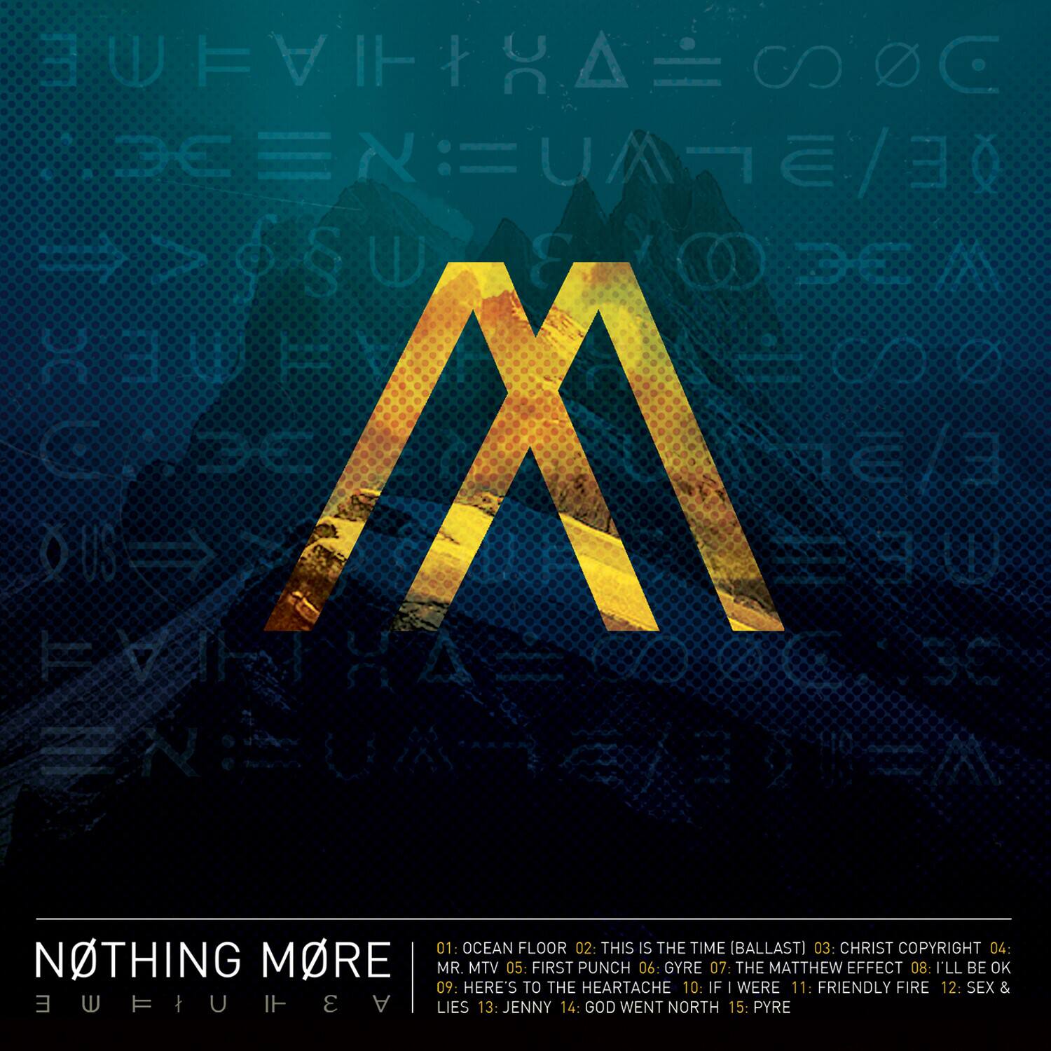 NOTHING MORE

01: OCEAN FLOOR  
02: THIS IS THE TIME (BALLAST)  
03: CHRIST COPYRIGHT  
04: NOTHING MORE MR. MTV  
05: FIRST PUNCH  
06: GYRE  
07: THE MATTHEW EFFECT  
08: I'LL BE OK  
09: HERE'S TO THE HEARTACHE  
10: IF I WERE  
11: FRIENDLY FIRE  
12: SEX & LIES  
13: JENNY  
14: GOD WENT NORTH  
15: PYRE