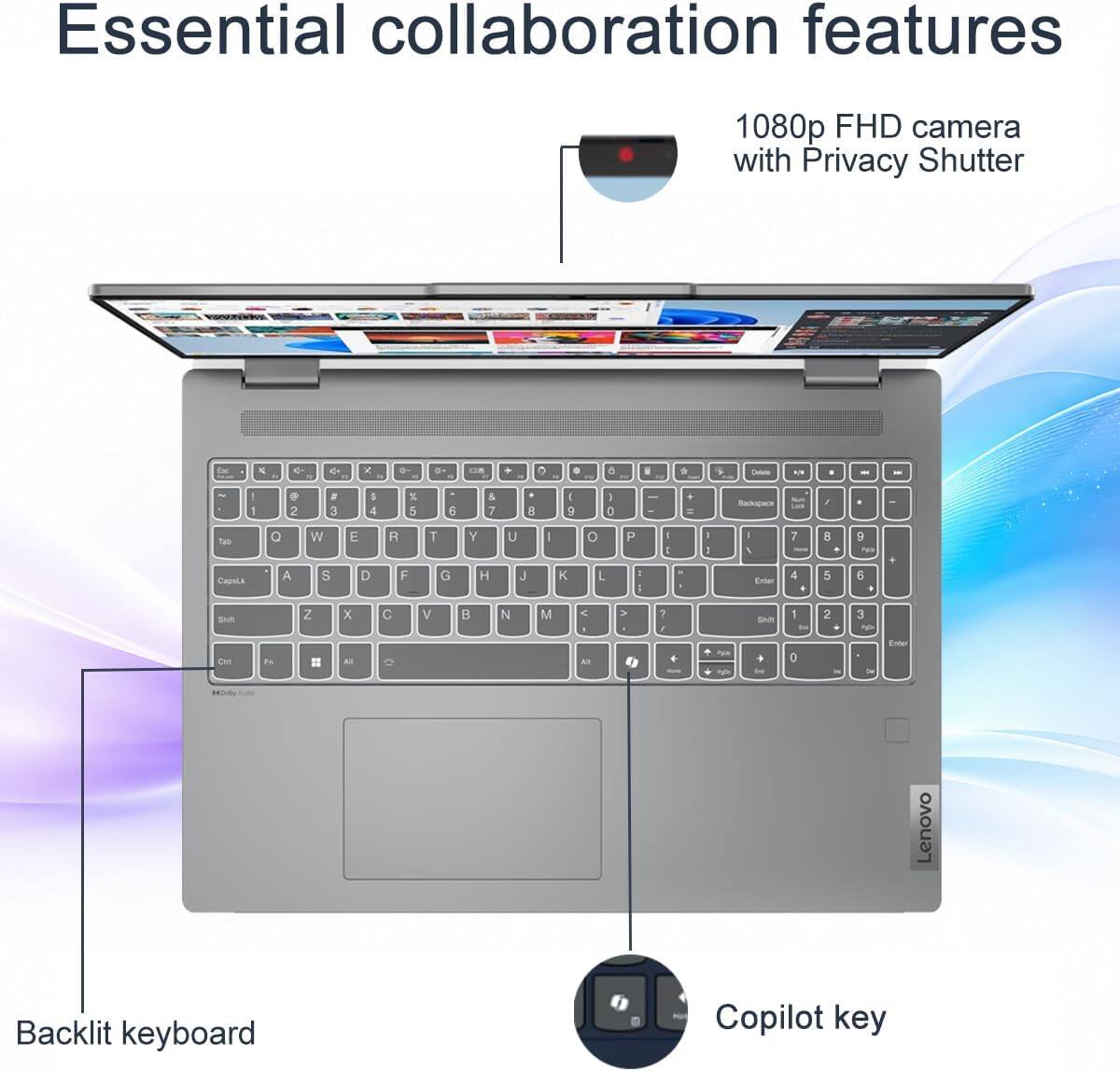 Lenovo Ideapad 5i 2 in 1 16'' FHD+ Touchscreen Laptop Intel Core 5