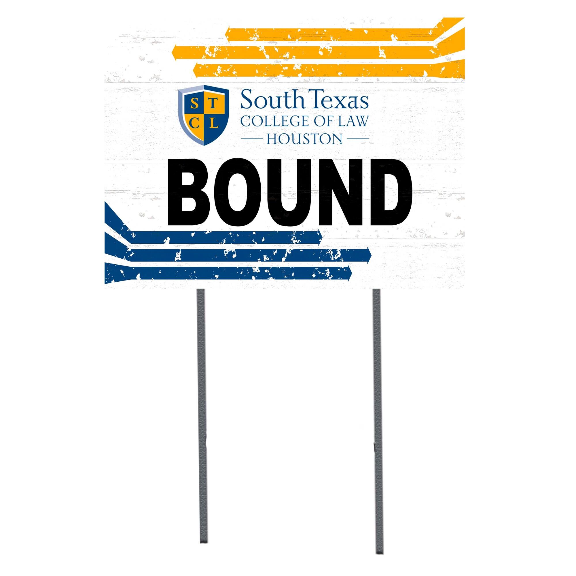 White South Texas College of Law 18" x 24" Bound Yard Sign