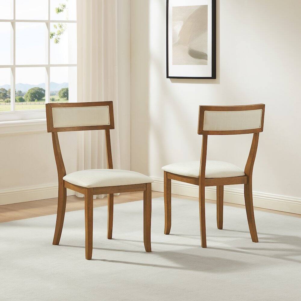 Alt View 2. Crosley Furniture - Alessia 2-Piece Dining Chair Set In Brown - Brown.