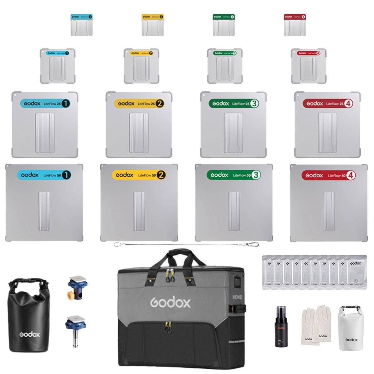 da 0 ad 1 sdos  
- - - -  
Sa Godox LiteFlow 25 1  
Godox Literom 25 2  
Godox LiteFlow 25 3  
Godox LiteFlow 25 4  
Godox LiteFlow 50 1  
Godox LiteFlow 50 2  
Godox LiteFlow 50 3  
Godox LiteFlow 50 4  
O O d  
Dr  
OE o & addo 1  
Godox BOKE  
Godox bode nntc bodax