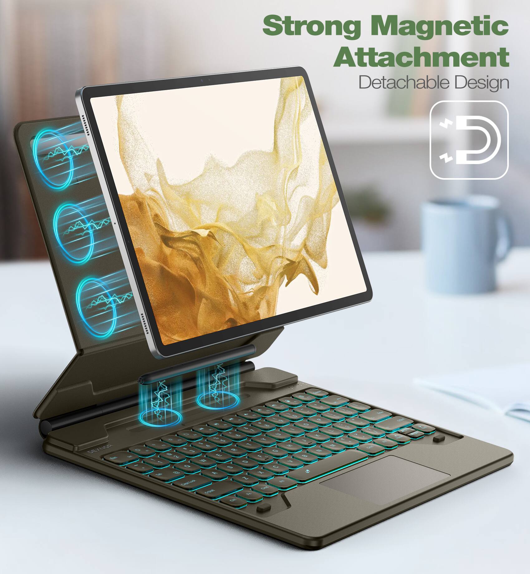 Strong Magnetic Attachment Detachable Design