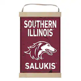 Jardine - Southern Illinois Salukis Faux Rust Banner Sign - Maroon