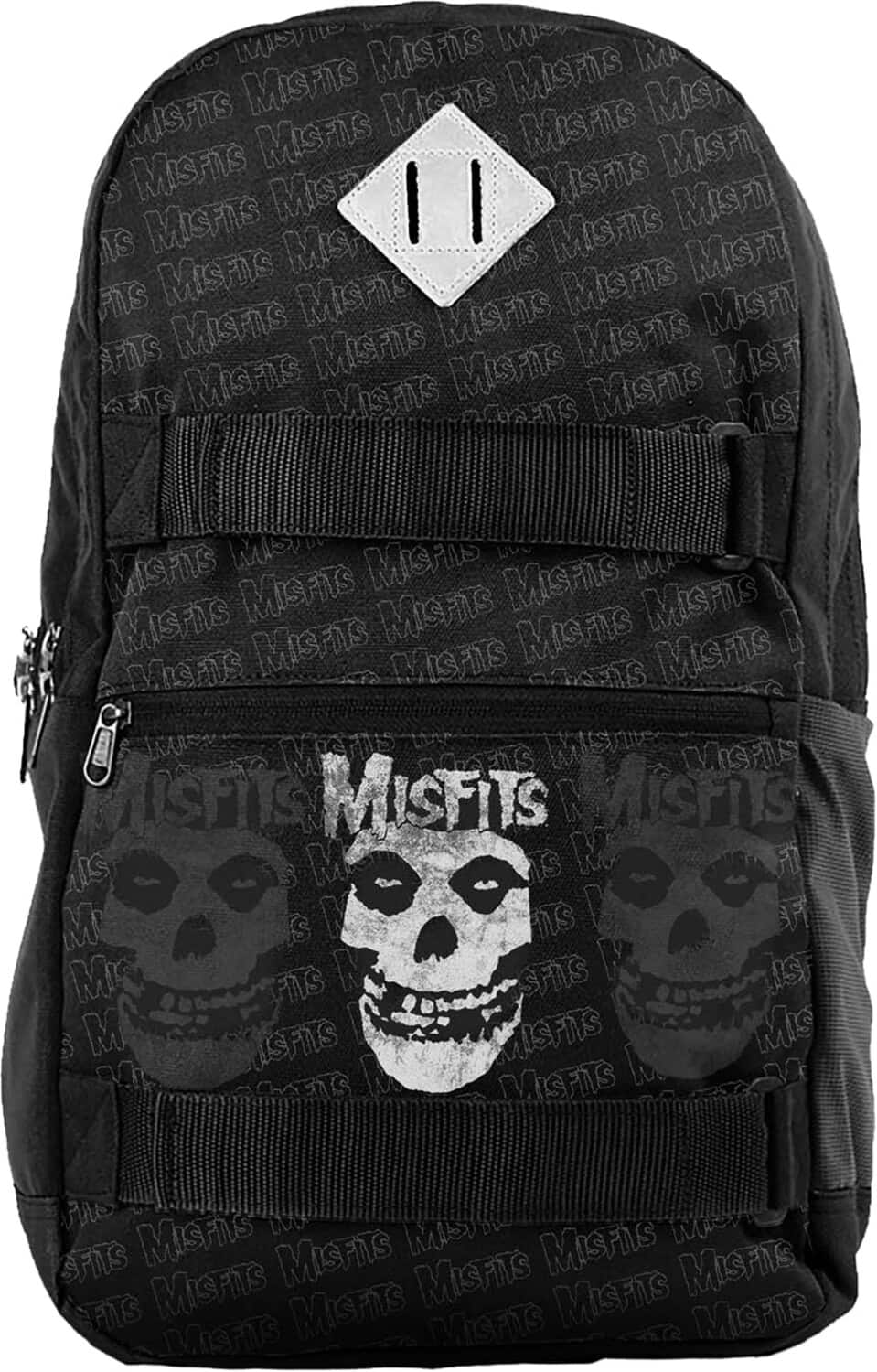 PopMarket - Misfits - Rocksax - Misfits - Fiend - Skate Bag with Deck Straps & Laptop Sleeve (Black) - Multicolor
