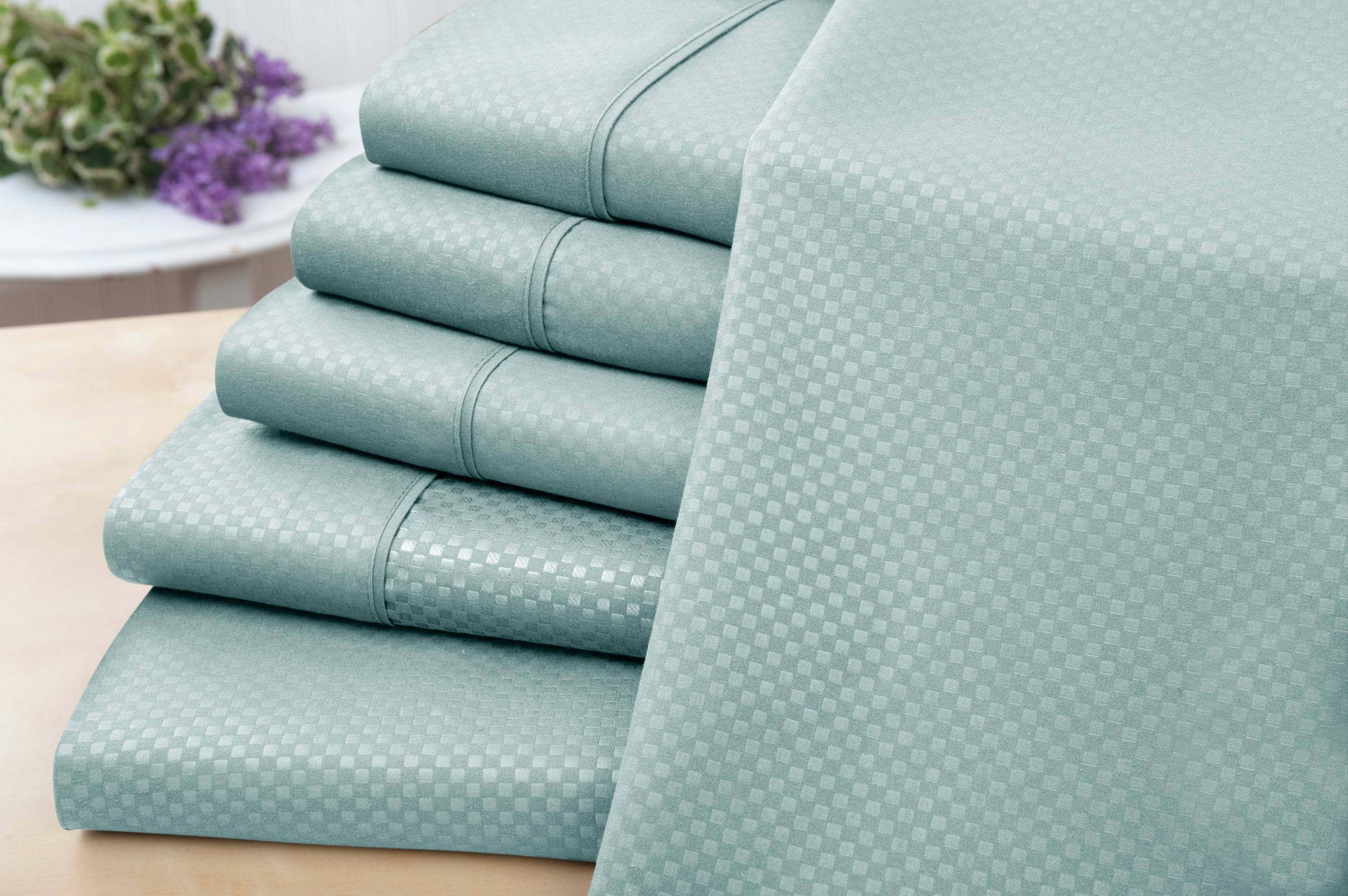 US Army - 6 Piece Embossed Check Sheet Set - Aqua price history on PriceWatchPro