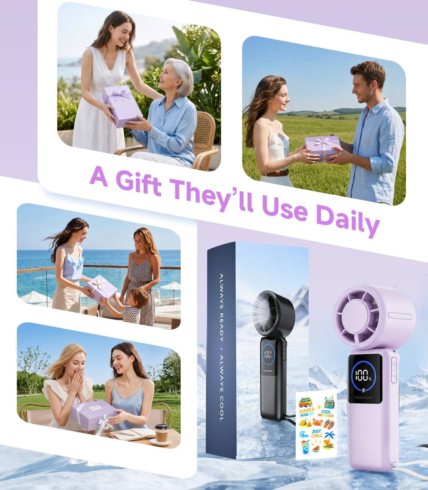 A Gift They'll Use Daily

ALWAYS READY - ALWAYS COOL

100% SUMMER PROOF

ANTWERT COOL JUST CHILL