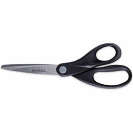 Universal - Scissors 3.75" Cut Straight Pointed Tip Black 1 Each - Stainless Steel