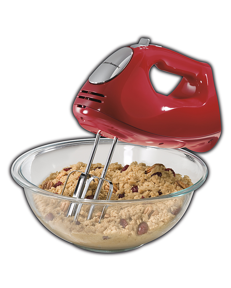 Best Buy: Hamilton Beach 6 Speed Hand Mixer with Snap-On Case red 62633R