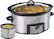 Angle. Crock-Pot - Countdown 6-Quart Slow Cooker and Little Dipper Warmer - Stainless-Steel/Black.