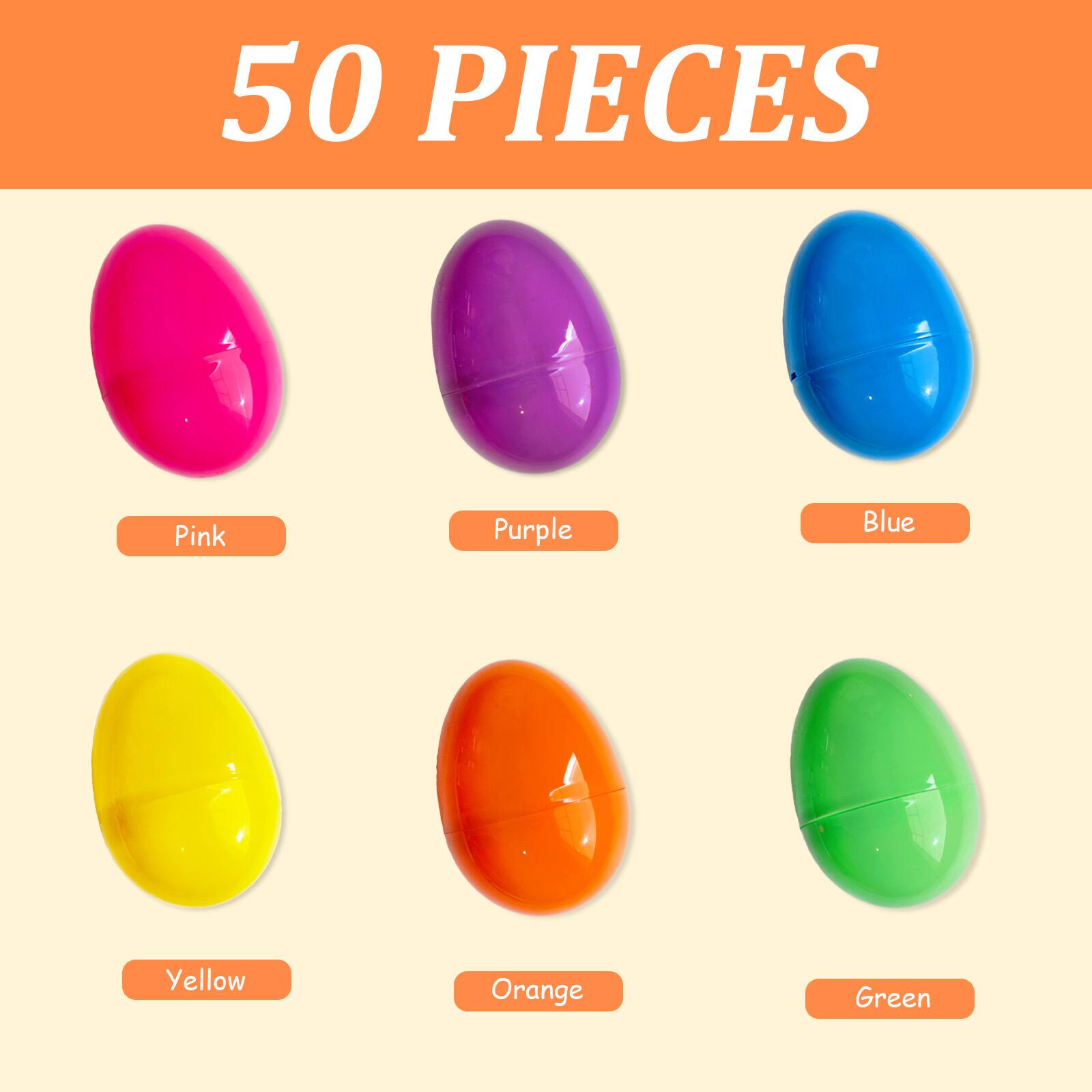 50 PIECES

Pink  
Purple  
Blue  
Yellow  
Orange  
Green