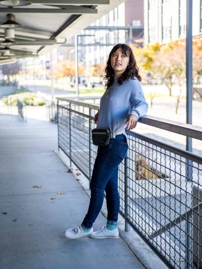 Alt View 2. Haiku - Haiku Hopper waistpack or crossbody sling - Deep Forest.