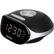 Front. Jensen - AM/FM Dual-Alarm Clock Radio - Silver/black.