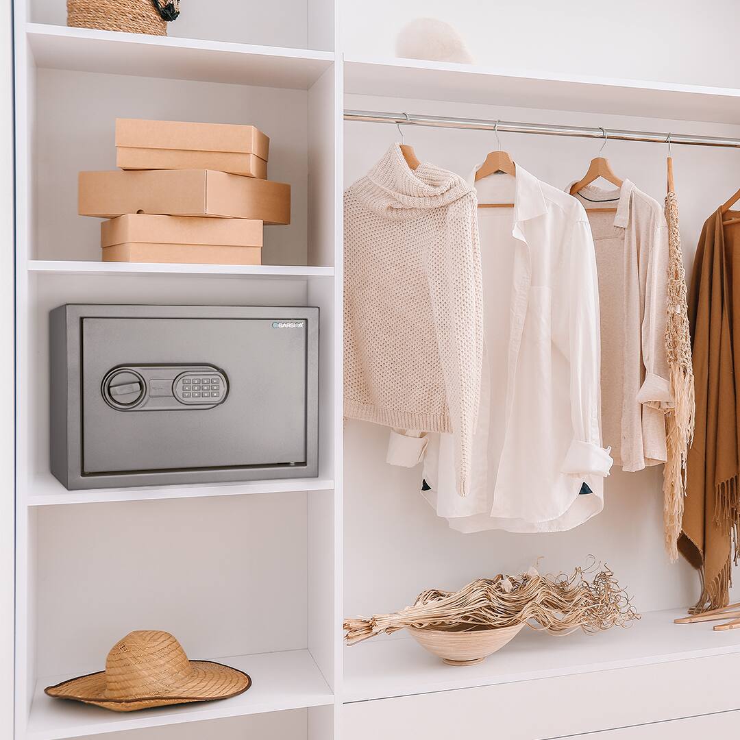 Alt View 16. Barska - 0.8 Cu. Ft Digital Keypad Safe-LED Interior Light, Extra-Wide for Laptops, Silent Mode, Steel Security Safe - Black.