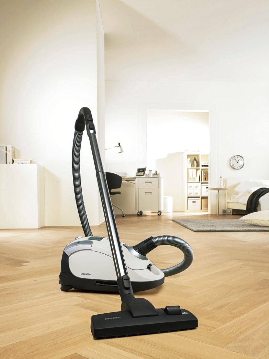 Alt View 12. Miele - Compact C1 Canister Vacuum - Lotus white.