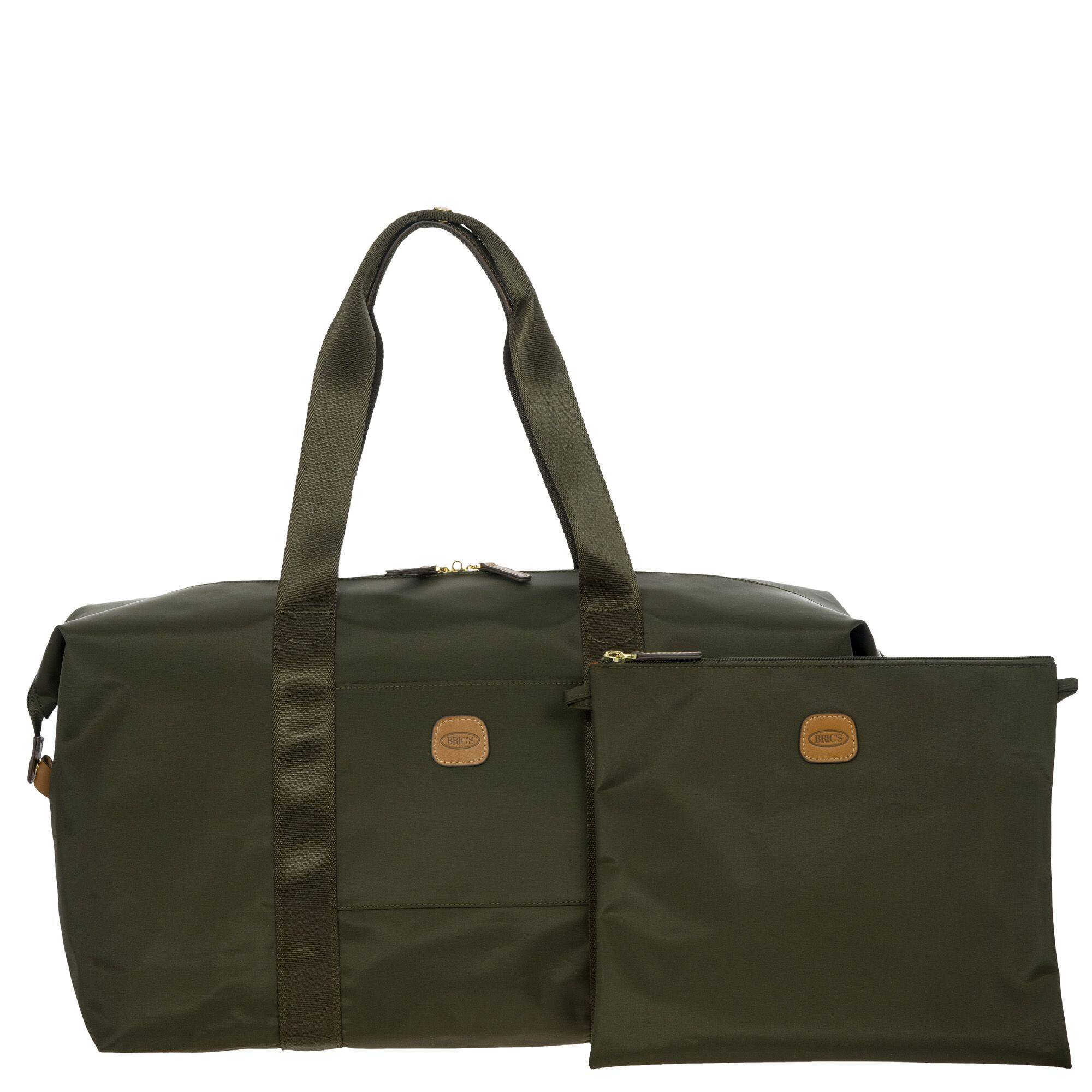 Back. Bric's - X-travel 18'' Folding Duffle - Olive.