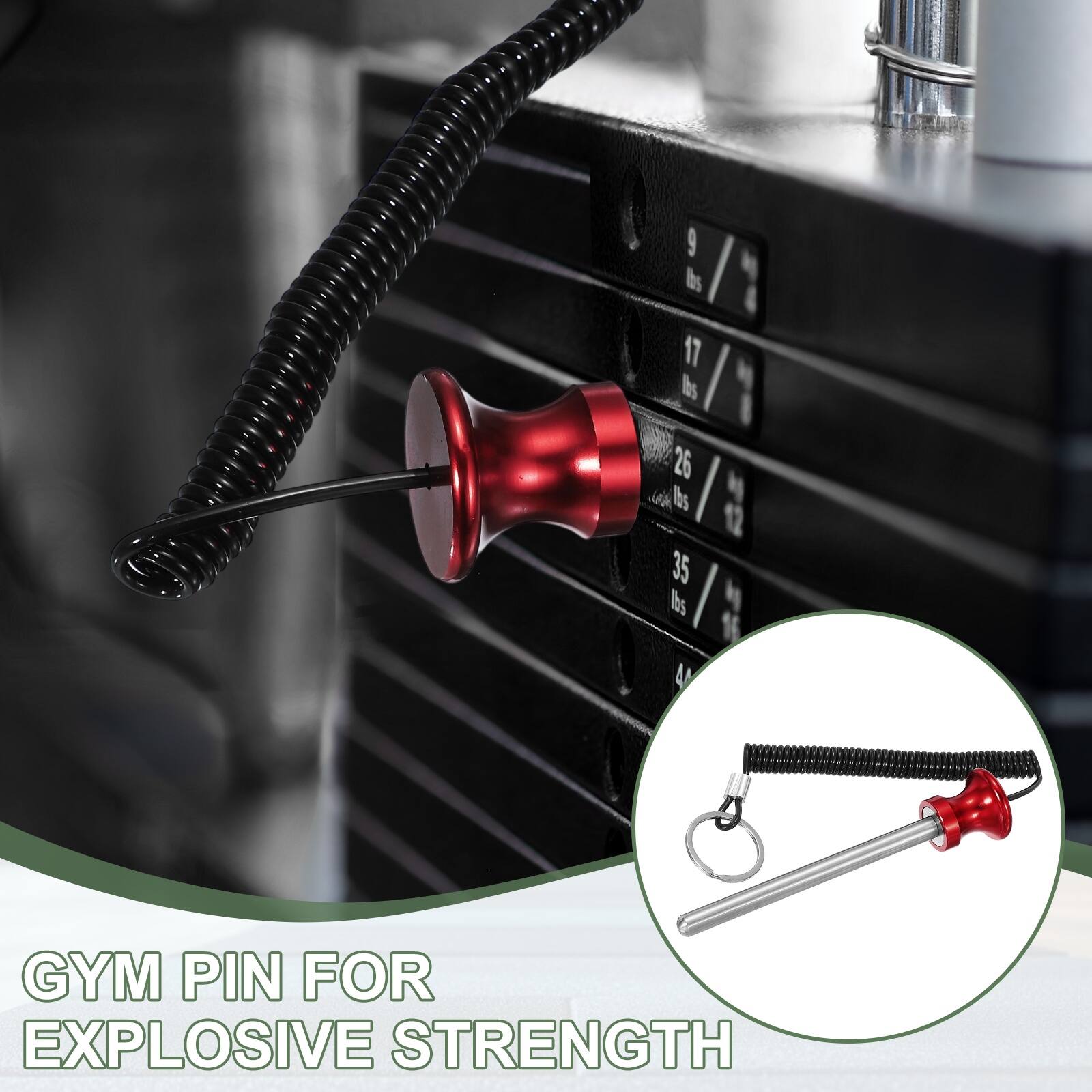 9 lbs 17 lbs 26 lbs 35 lbs

GYM PIN FOR EXPLOSIVE STRENGTH