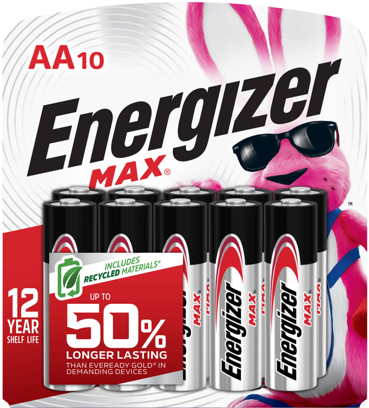 Energizer Ultimate Lithium AA Batteries, World's Longest-Lasting AA  Battery, 10 Pack 